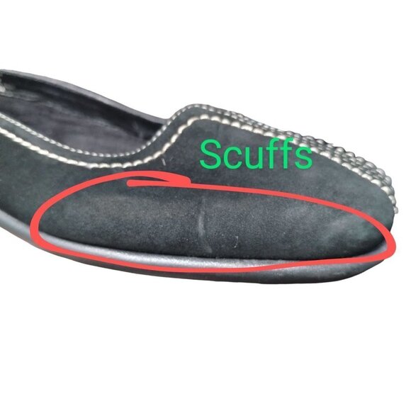 Women's Gelly Up What's What by Aerosoles Black Square Toe Ballet Flats Size Six - Picture 12 of 13